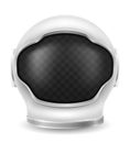 space astronaut helmet for spaceship flight vector illustration