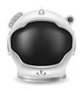 space astronaut helmet for spaceship flight vector illustration