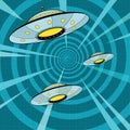Space attack UFO Royalty Free Stock Photo
