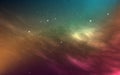 Space backdrop. Colorful galaxy with constellations. Realistic cosmic wallpaper. Universe with shining stars. Glowing Royalty Free Stock Photo