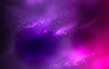 Vector space background with colorful nebula and bright stars. Royalty Free Stock Photo
