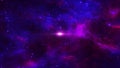 Space background. Flight in space with simulation of galaxies and nebulae. Stunning galaxy. Night sky with stars and Royalty Free Stock Photo