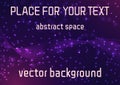 Space background with place for text
