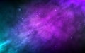 Space background with realistic starry galaxy. Beautiful color cosmos with nebula. Magic universe with milky way. Night Royalty Free Stock Photo