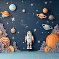 space background, space and astronomy, rocket and planet