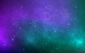 Space background with stardust and shining stars. Colorful cosmos with realistic galaxy and nebula. Starry wallpaper Royalty Free Stock Photo