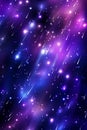 space background with stars and meteors