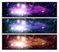 Space banners Royalty Free Stock Photo