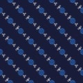 Space-Based Nukes with Earth and Satellite vector seamless pattern in outline style Royalty Free Stock Photo