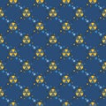 Space-Based Nukes vector Radiation colored seamless pattern Royalty Free Stock Photo