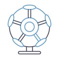 Space camera Flat inside vector icon which can easily modify or edit Royalty Free Stock Photo