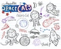 Space Cats - doodles collection
