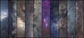 Space collage. Astronomy collage. Astrophotography collage. universe.