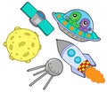 Space collection Royalty Free Stock Photo