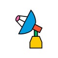 Satellite dish vector icon Royalty Free Stock Photo