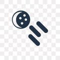 Space Comet vector icon isolated on transparent background, Space Comet transparency concept can be used web and mobile Royalty Free Stock Photo