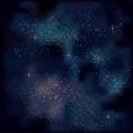 Space dark stars background