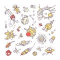 Space doodles. Collection