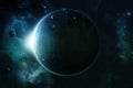 Space Eclipse Background Royalty Free Stock Photo