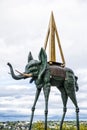 Space elephant sculpture in Quebec City Canada