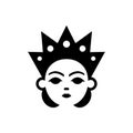 Space empress crown icon Royalty Free Stock Photo