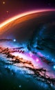 Space exploration background illustration Artificial intelligence artwork generated Royalty Free Stock Photo