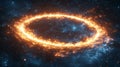Space flame ring Royalty Free Stock Photo