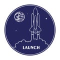 Space flight icon