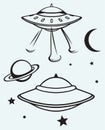 Space flying saucer