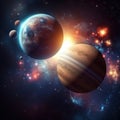Space Galaxy AI Generative Planets