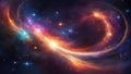 space galaxy background _A galaxy and light speed travel in outer space. The image shows a dark and starry background, Royalty Free Stock Photo