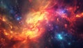 Space or Galaxy colourful background Royalty Free Stock Photo