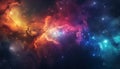 Space or Galaxy colourful background. Royalty Free Stock Photo