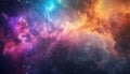 Space or Galaxy colourful background. Royalty Free Stock Photo