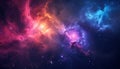 Space or Galaxy colourful background. Royalty Free Stock Photo