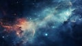 Dreamy Space Galaxy With Stars And Nebula