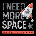 Space kids t-shirt design 002