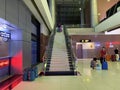 Space inside an airport waiting house, people waiting for check-in procedures - Hanoi, Vietnam April 16, 2019 Royalty Free Stock Photo