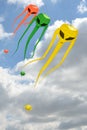 Space invader kites descending