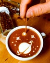 Space latteart Royalty Free Stock Photo