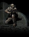 Space marine soldier. warhammer