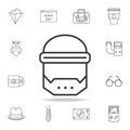 space mask icon. Detailed set of web icons and signs. Premium graphic design. One of the collection icons for websites, web design Royalty Free Stock Photo