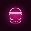 space mask neon icon. Elements of web set. Simple icon for websites, web design, mobile app, info graphics Royalty Free Stock Photo