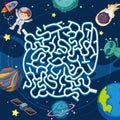 A space maze puzzle game