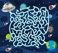 A space maze puzzle game