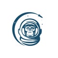 Space monkey, vector illustration