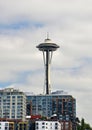 The Space Needle dominates Seattle's waterfront and downtown