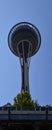 Space Needle and Mono Rail at Seattle Center in the City of Seattle at the Puget Sound, Washington Royalty Free Stock Photo