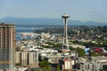 Space Needle and an off shore oil rig