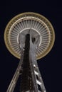 Space Needle Seattle at Night Royalty Free Stock Photo